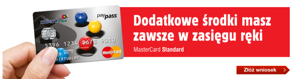 Karta kredytowa - MasterCard standardf
